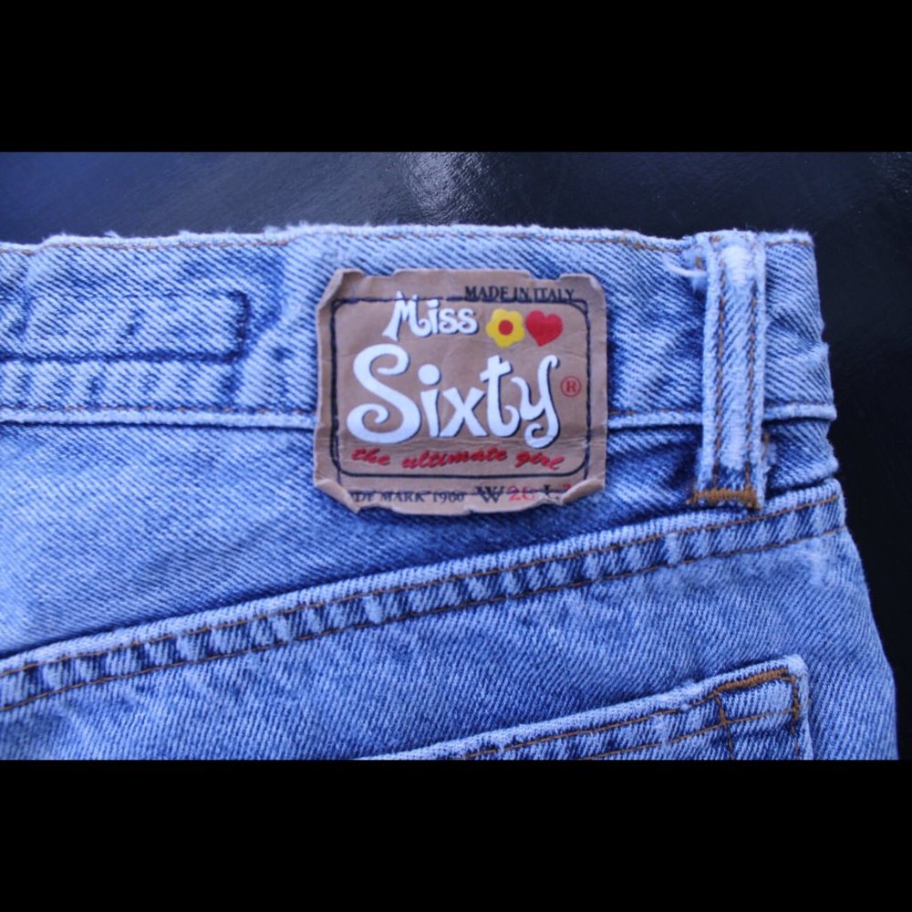 Miss Sixty Distressed Frayed Denim Shorts - Picture 4 of 5